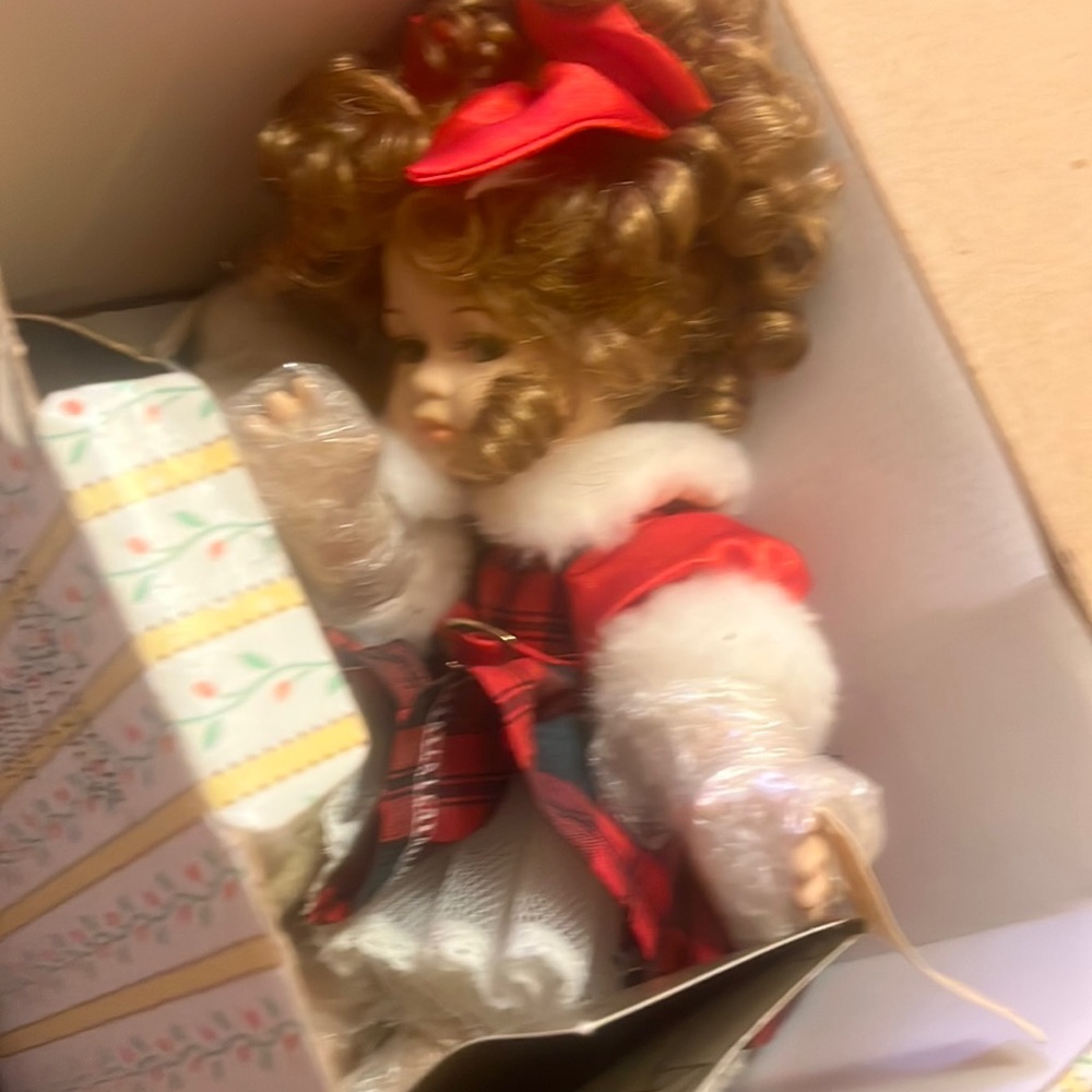 Vintage Seymour Mann doll Victorian girl with puppy